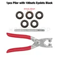 Kit pinces à œillets 4 mm pour artisanat du cuir – Couleur Plier- Black