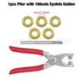 Kit pinces à œillets 4 mm pour artisanat du cuir – Couleur Plier-Golden