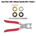 Kit pinces à œillets 4 mm pour artisanat du cuir – Couleur Plier- Mix 4 Colors