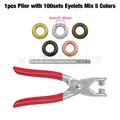 Kit pinces à œillets 4 mm pour artisanat du cuir – Couleur Plier- Mix 5 Colors