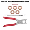 Kit pinces à œillets 4 mm pour artisanat du cuir – Couleur Plier- Rose Golden