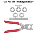 Kit pinces à œillets 4 mm pour artisanat du cuir – Couleur Plier-Silvery
