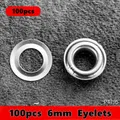 Kit pinces et œillets 6 mm ou 10 mm pour cuir – Couleur 100pcs 6mm Eyelets