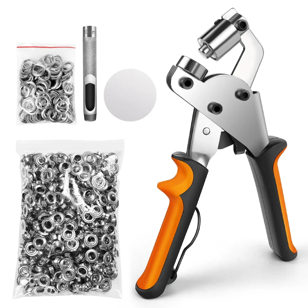 Kit poinçonnage œillets 10 mm avec 500 œillets