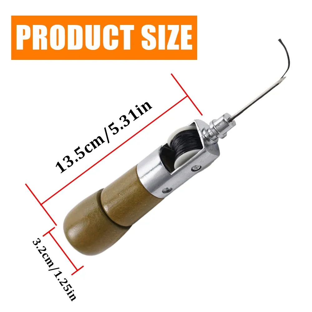Kit pointe couteau cuir manche bois 45 à 54 mm fil cire