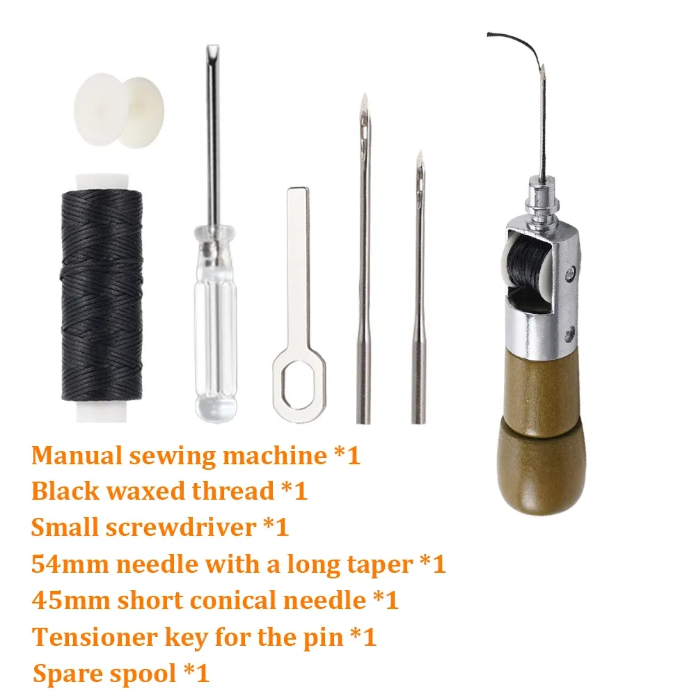 Kit pointe couteau cuir manche bois 45 à 54 mm fil cire