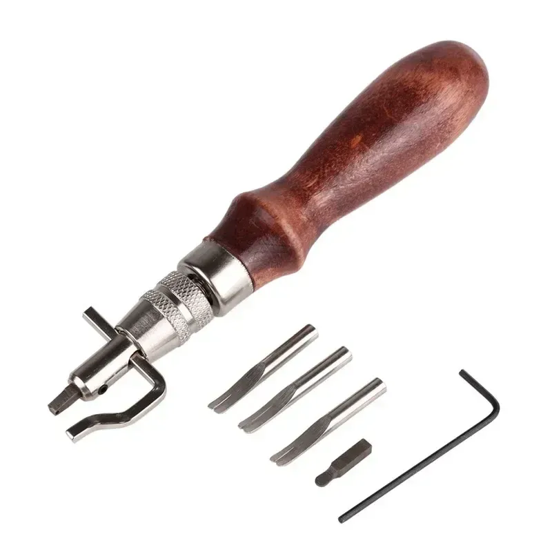 Kit rainurage et biseautage cuir 7 en 1