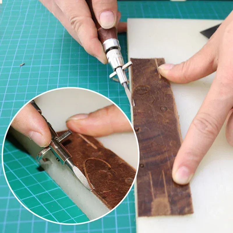 Kit rainurage et biseautage cuir 7 en 1