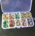 Kit rivets et strass pour décoration cuir – Couleur 240 sets of 7 colors