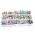 Kit rivets et strass pour décoration cuir – Couleur 300 sets 10 colors