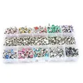 Kit rivets et strass pour décoration cuir – Couleur 400 sets 10 colors