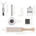 Kit sculpture cuir couteaux lames acier inoxydable et polissage – 6