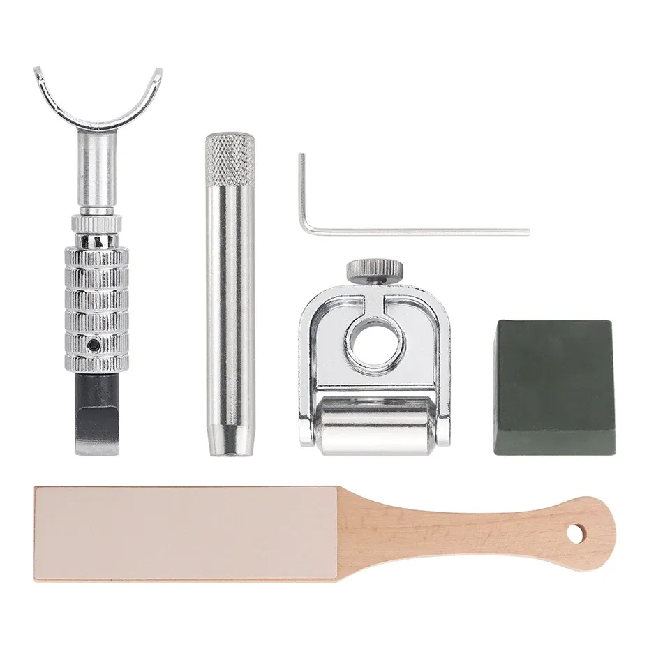 Kit sculpture cuir couteaux lames acier inoxydable et polissage