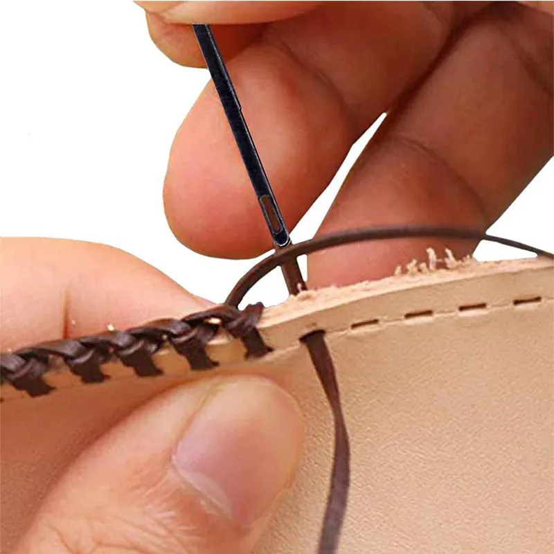 Lot de 1 à 2 aiguilles cuir pour artisanat et bricolage