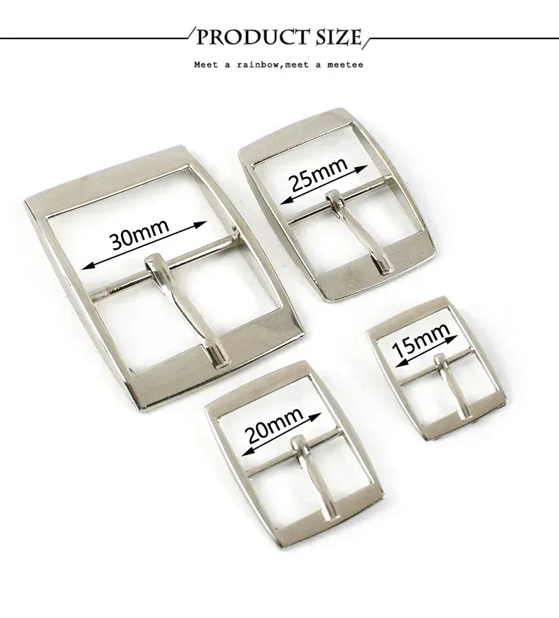 Lot de 10 ou 20 boucles ardillon métal 15 à 30 mm