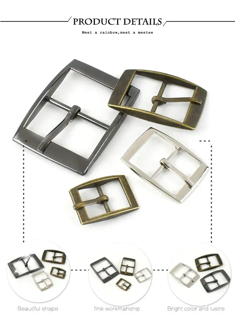 Lot de 10 ou 20 boucles ardillon métal 15 à 30 mm