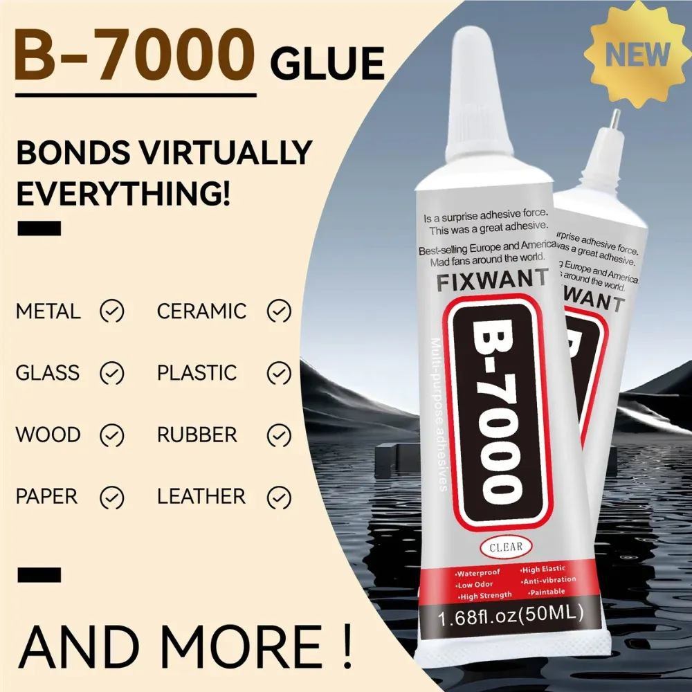 Lot de 100 colles universelles B7000 15 ml pour cuir et verre