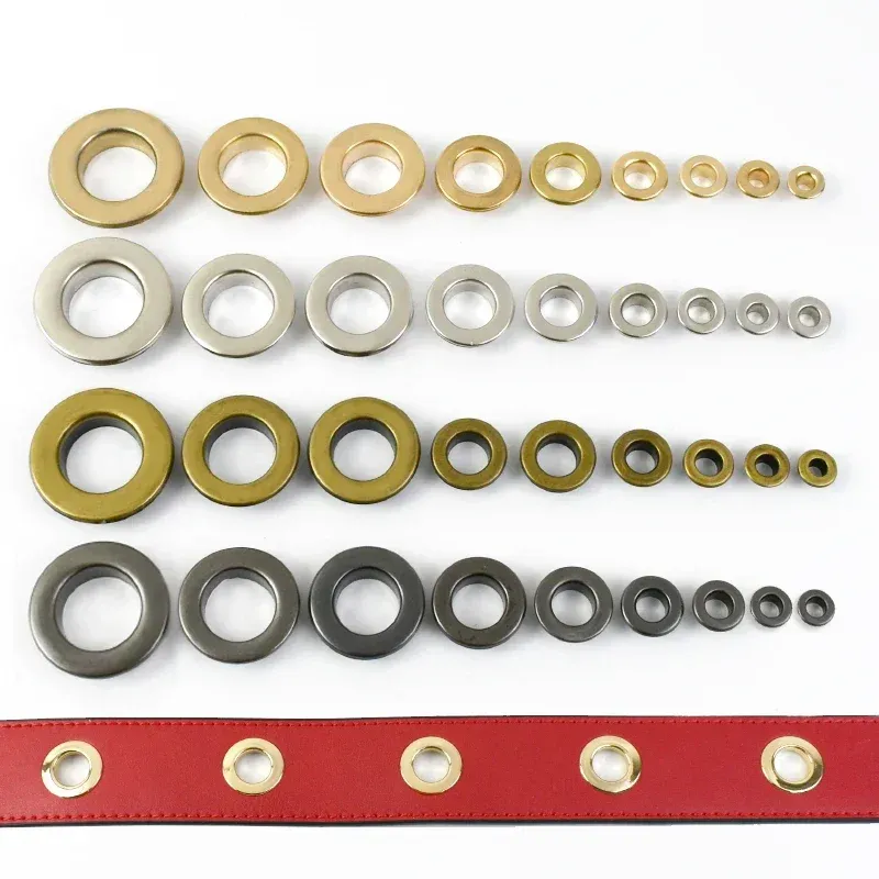 Lot de 100 œillets cuivre 3,5 à 10 mm