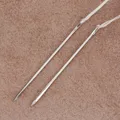 Lot de 12 aiguilles cuir gros œil diamant pour couture – 4