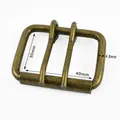 Lot de 2 à 10 boucles ceinture métal 40 à 50 mm – Couleur Brass-Double-40mm