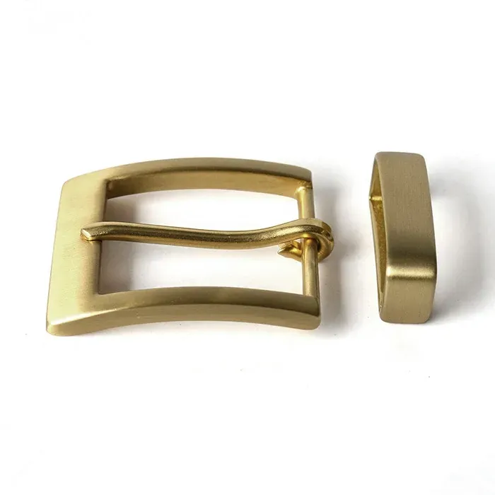 Lot de 2 boucles ceinture laiton 40 mm cowboy