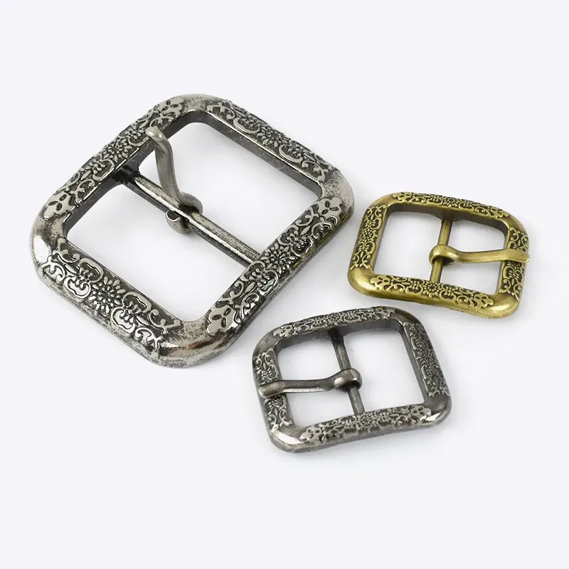 Lot de 2 ou 4 boucles ceinture métal 20 ou 35 mm
