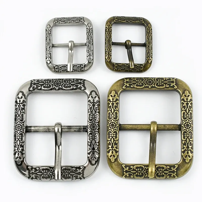 Lot de 2 ou 4 boucles ceinture métal 20 ou 35 mm