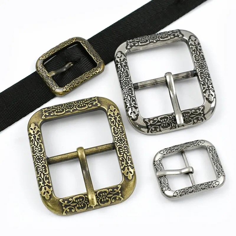 Lot de 2 ou 4 boucles ceinture métal 20 ou 35 mm