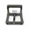 Lot de 2 ou 5 boucles ardillon métal 20 à 32 mm – Couleur GunBlack-20mm