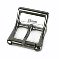 Lot de 2 ou 5 boucles ardillon métal 20 à 32 mm – Couleur GunBlack-25mm