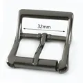 Lot de 2 ou 5 boucles ardillon métal 20 à 32 mm – Couleur GunBlack-32mm