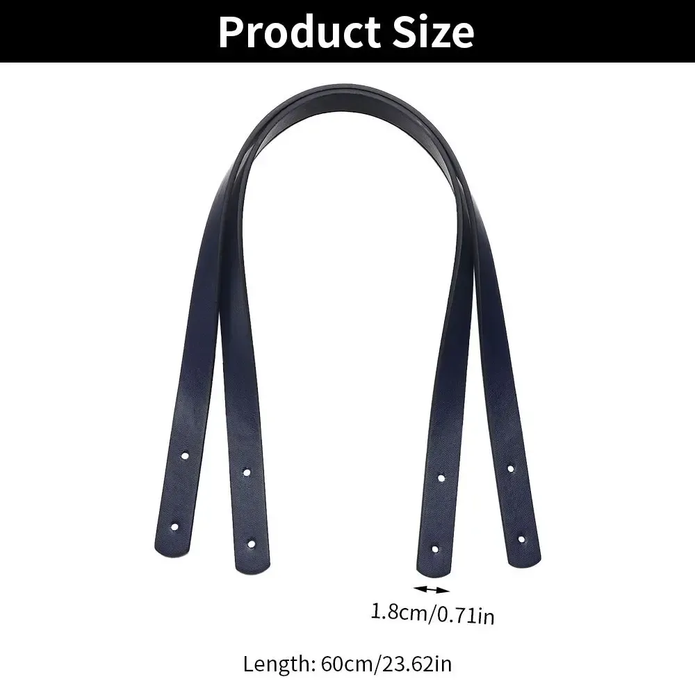 Lot de 2 poignées de sac en cuir PU pour boîte cadeau