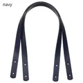 Lot de 2 poignées de sac en cuir PU pour boîte cadeau – Couleur navy