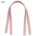 Lot de 2 poignées de sac en cuir PU pour boîte cadeau – Couleur pink