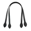 Lot de 2 sangles de sac en cuir PU pour bandoulière – Couleur Black