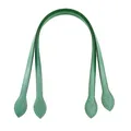 Lot de 2 sangles de sac en cuir PU pour bandoulière – Couleur Green
