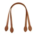 Lot de 2 sangles de sac en cuir PU pour bandoulière – Couleur Light Coffee