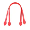 Lot de 2 sangles de sac en cuir PU pour bandoulière – Couleur Red