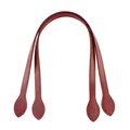 Lot de 2 sangles de sac en cuir PU pour bandoulière – Couleur Wine Red