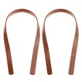Lot de 2 sangles de sac en cuir PU pour sac à main femme – Couleur Brown