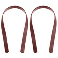 Lot de 2 sangles de sac en cuir PU pour sac à main femme – Couleur Coffee