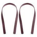 Lot de 2 sangles de sac en cuir PU pour sac à main femme – Couleur Wine Red