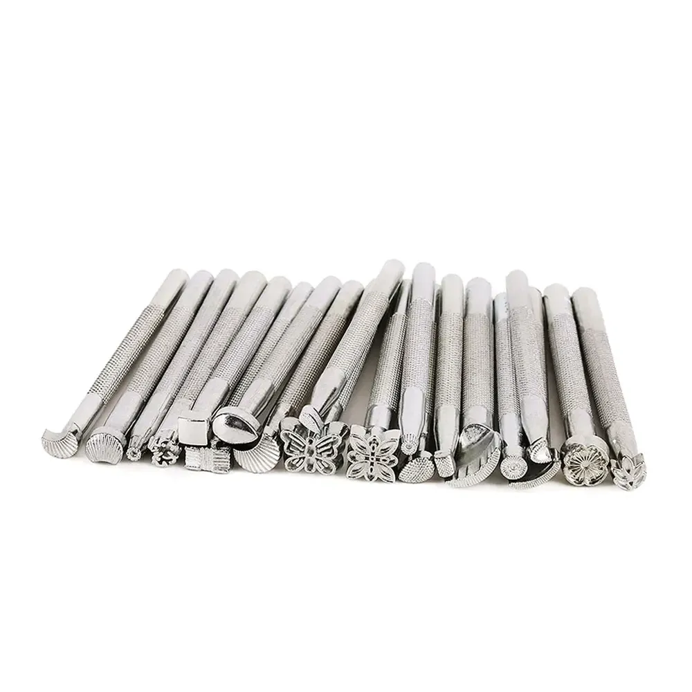 Lot de 20 outils d'impression pour cuir