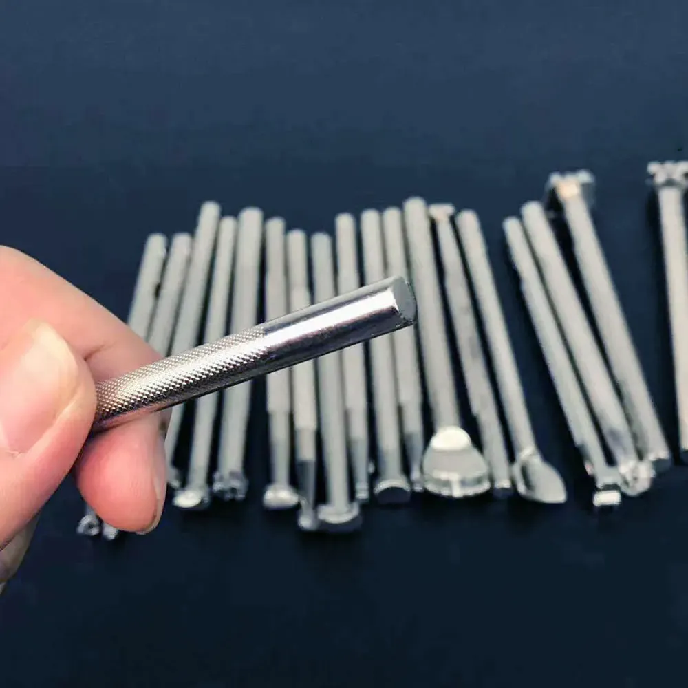 Lot de 20 outils d'impression pour cuir