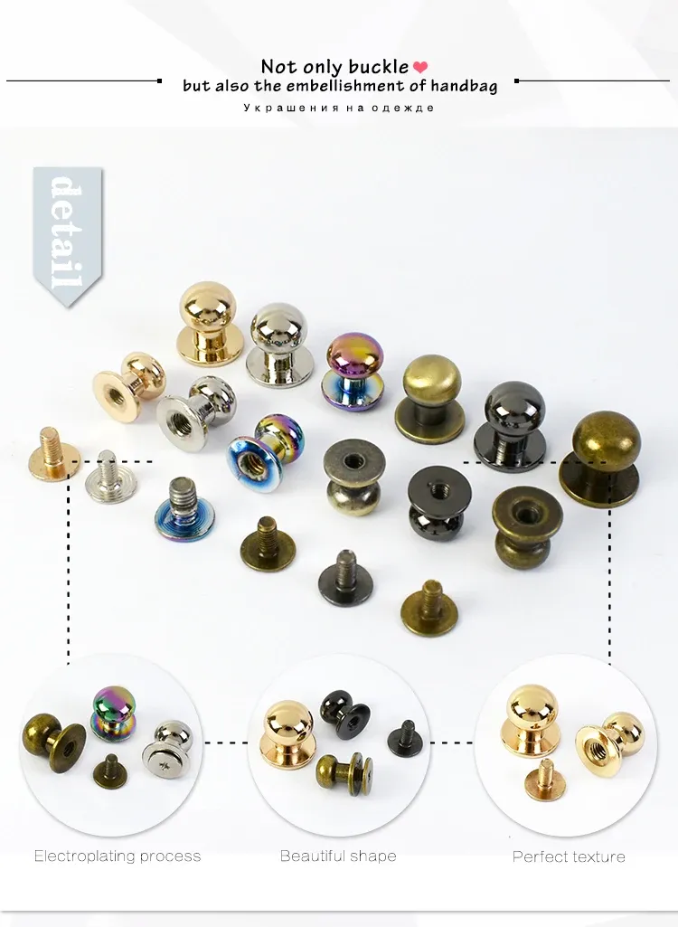 Lot de 20 rivets métal 4 à 12 mm