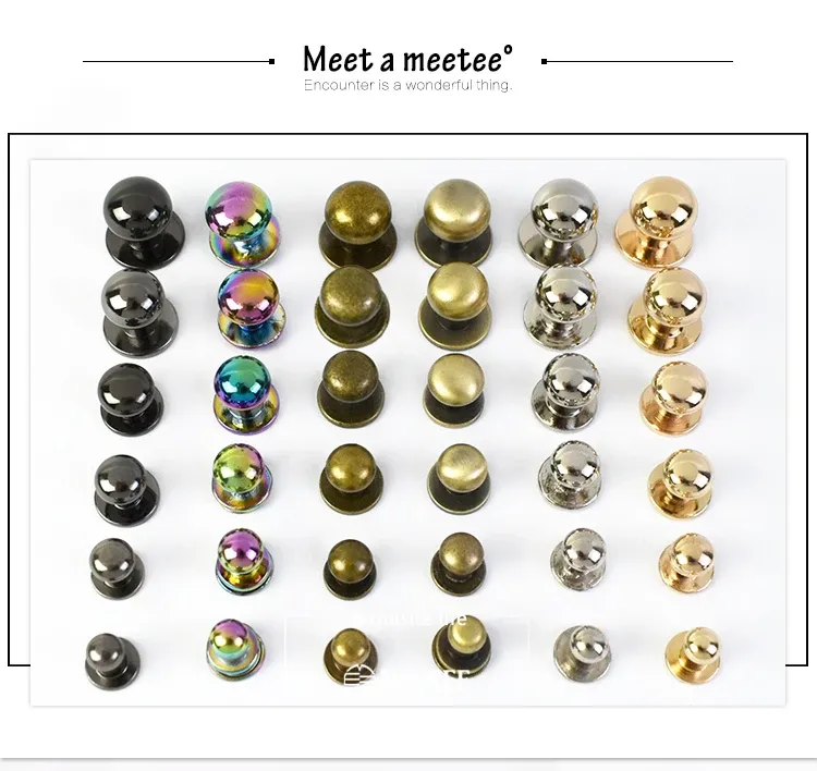 Lot de 20 rivets métal 4 à 12 mm
