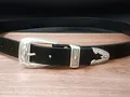 Lot de 3 boucles ceinture western argent 30 mm – 4