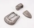 Lot de 3 boucles ceinture western métal 1 pouce – 4