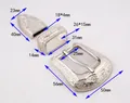 Lot de 3 boucles ceinture western métal 1 pouce – Couleur Bling Silver