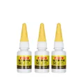 Lot de 3 Colles 502 15g séchage rapide pour cuir caoutchouc bois – Couleur 502 8g  3pcs
